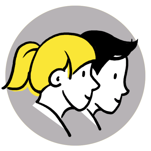 getekend icoon voor de categorie muziekinstrumenten en muziek maken van Spelplus, met heel veel verschillende activiteiten die speciaal geselecteerd zijn voor jongeren met motorische of geestelijke beperkingen zoals autisme