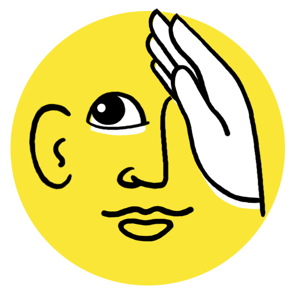 getekend icoon voor de categorie horen van Spelplus, met heel veel verschillende spellen die speciaal geselecteerd zijn voor mensen met dementie