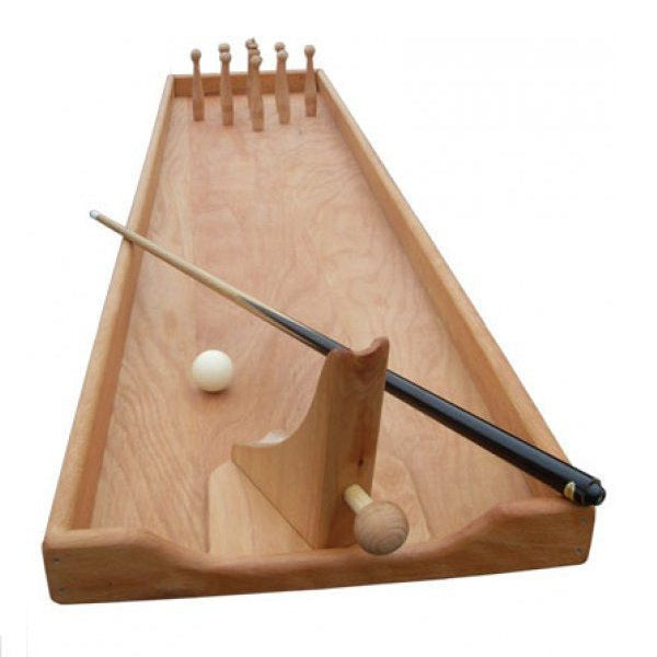 Tafelbowlingbak met keu – Compact bowlingspel dat motoriek en activering stimuleert voor senioren.