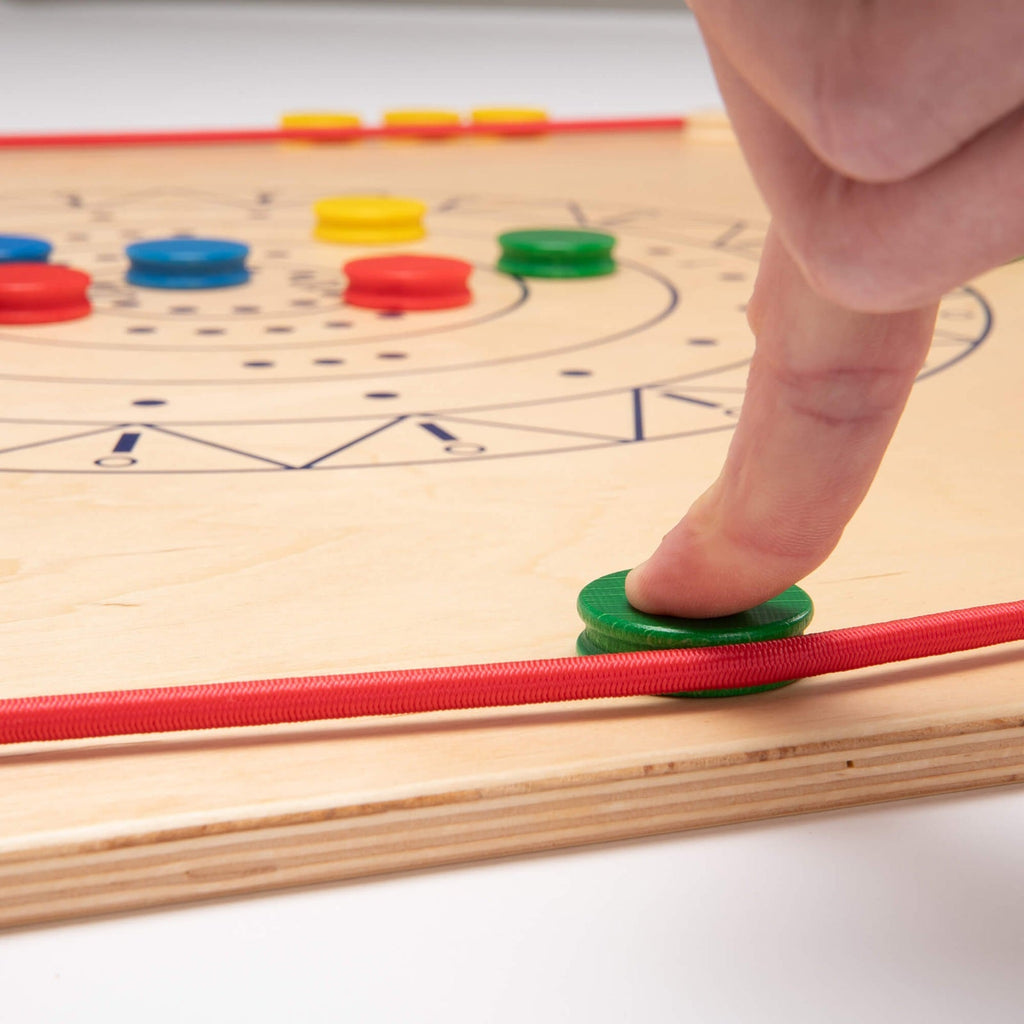 Pedalo® Tafel-curling – Gezellig tafelspel dat activering en samenwerking stimuleert voor senioren en dagbesteding.