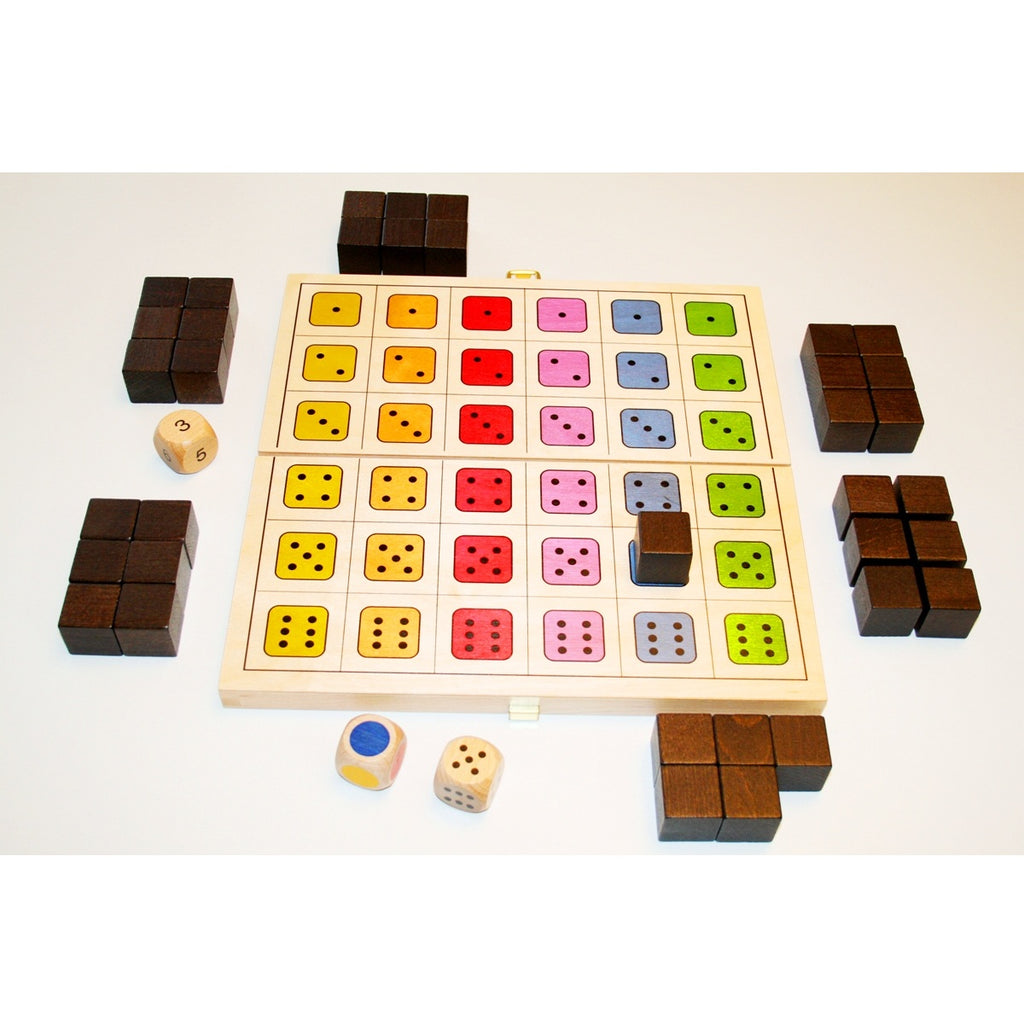 Het gekleurde dobbelspel