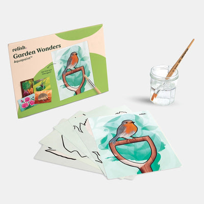 Schilderen met water In de tuin