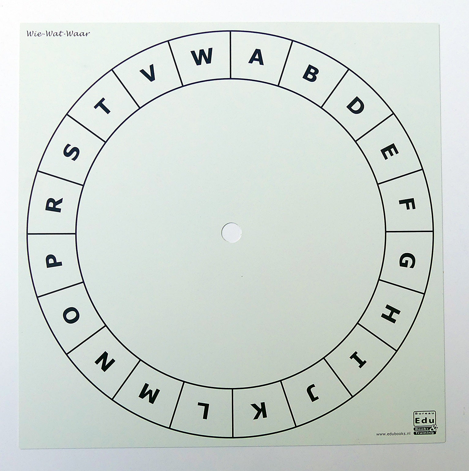 Wie Wat Waar-spel inklusief oplegvel