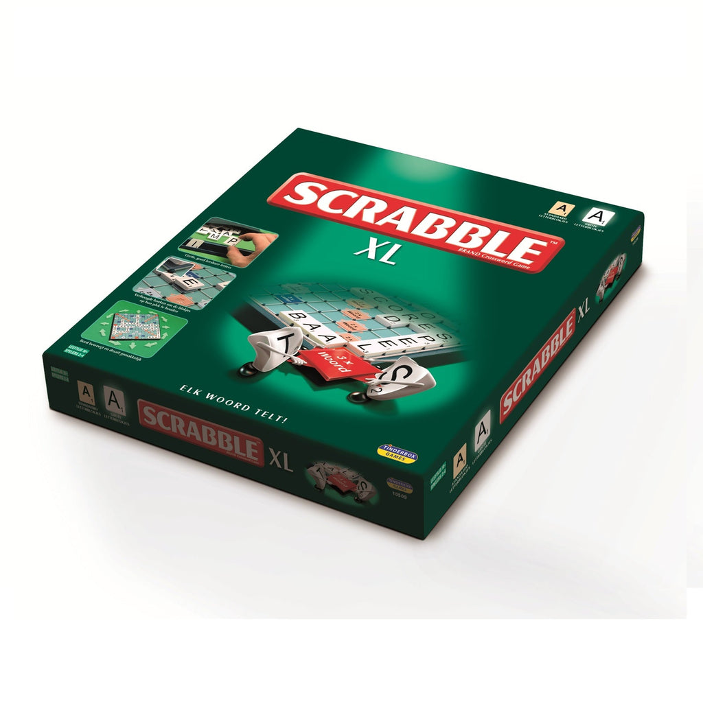 Scrabble XL – Grootletter woordspel dat activering en taalvaardigheden stimuleert voor ouderen en slechtzienden.