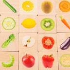 Houten Memo - Welke groente en fruit horen bij elkaar