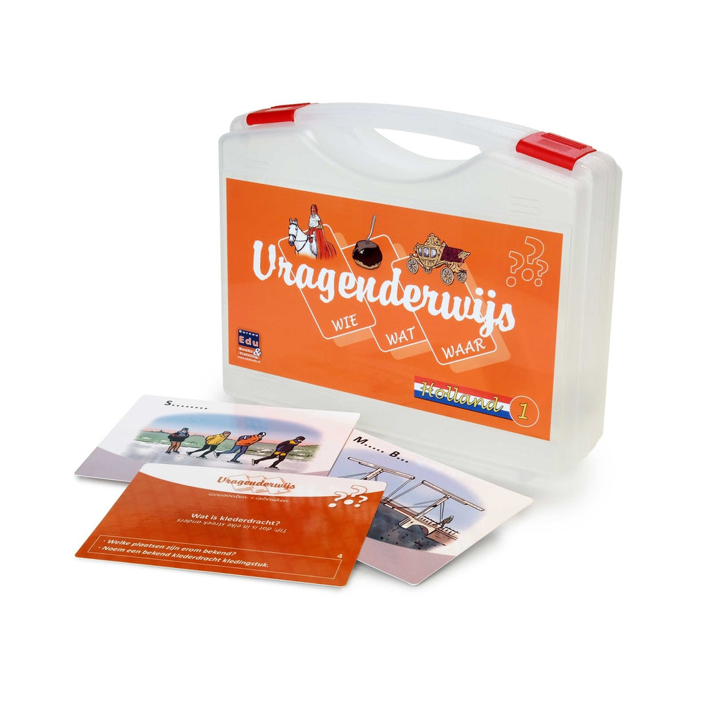 Vragenderwijs Holland Deel 1 – Geheugenspel met Nederlandse thema’s, stimuleert interactie en geheugen voor senioren.