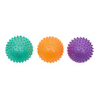 Glitter Knobby Balls – Set van 3 sensorische speelballen die activering en plezier bieden voor senioren.