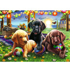 Puzzel Ravensburger - Honden Picknick (100 XXL)