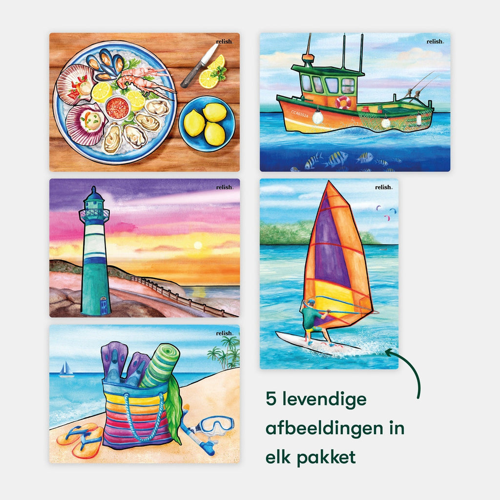 Schilderen met water - Het leven aan de Kust