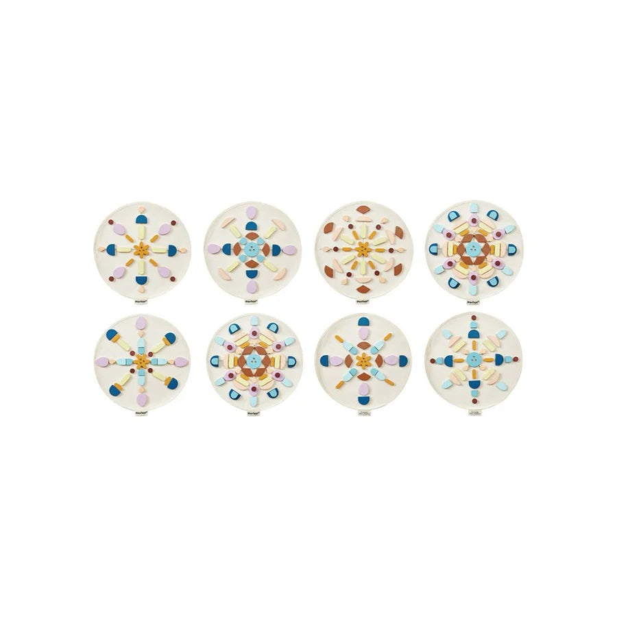 Mandala Legspel – Creatief legspel met houten stukjes dat ontspanning en activering stimuleert voor senioren.