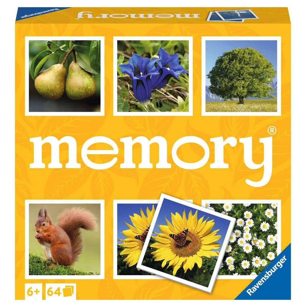 Memory® Natuur – Klassiek geheugenspel met prachtige natuurfoto’s, bevordert activering en geheugen bij senioren.