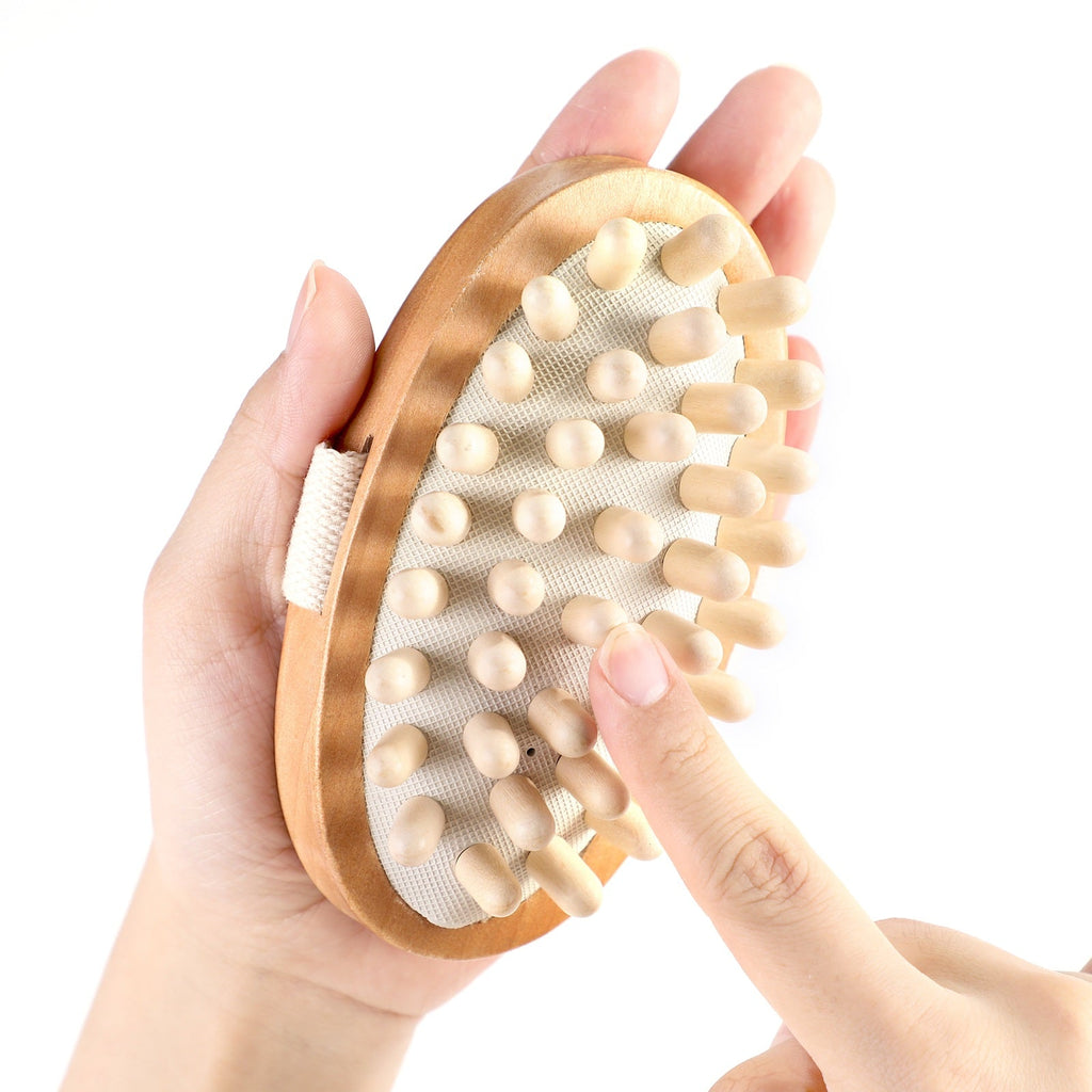 Houten massage set – Sensorische stimulatie en lichaamsbewustzijn, bevordert ontspanning en activering voor ouderen.