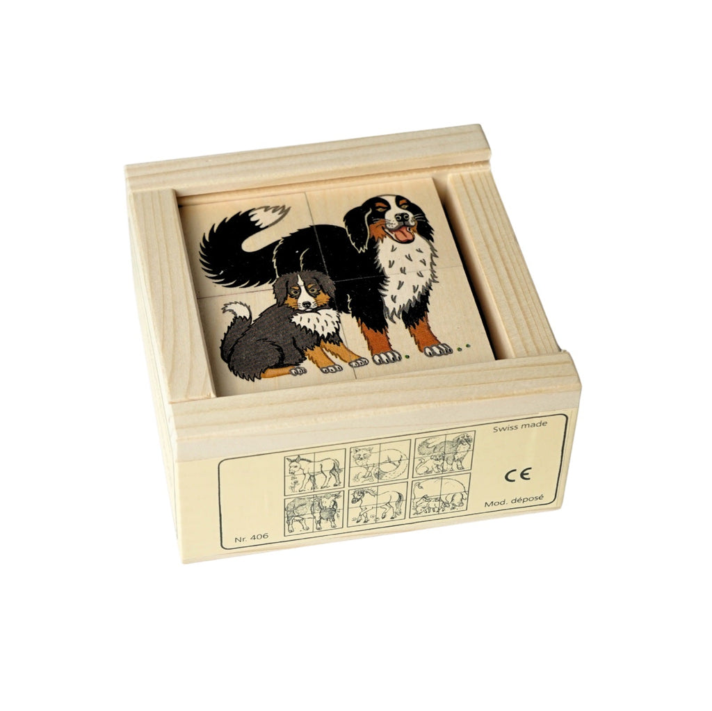 Kubus Puzzel Dieren Boerderij (4 delig)