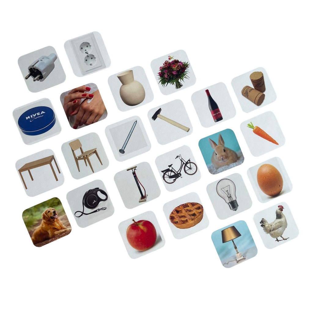 Wat hoort bij wat? – Geheugen- en associatiespel dat herkenning en activering stimuleert voor senioren.