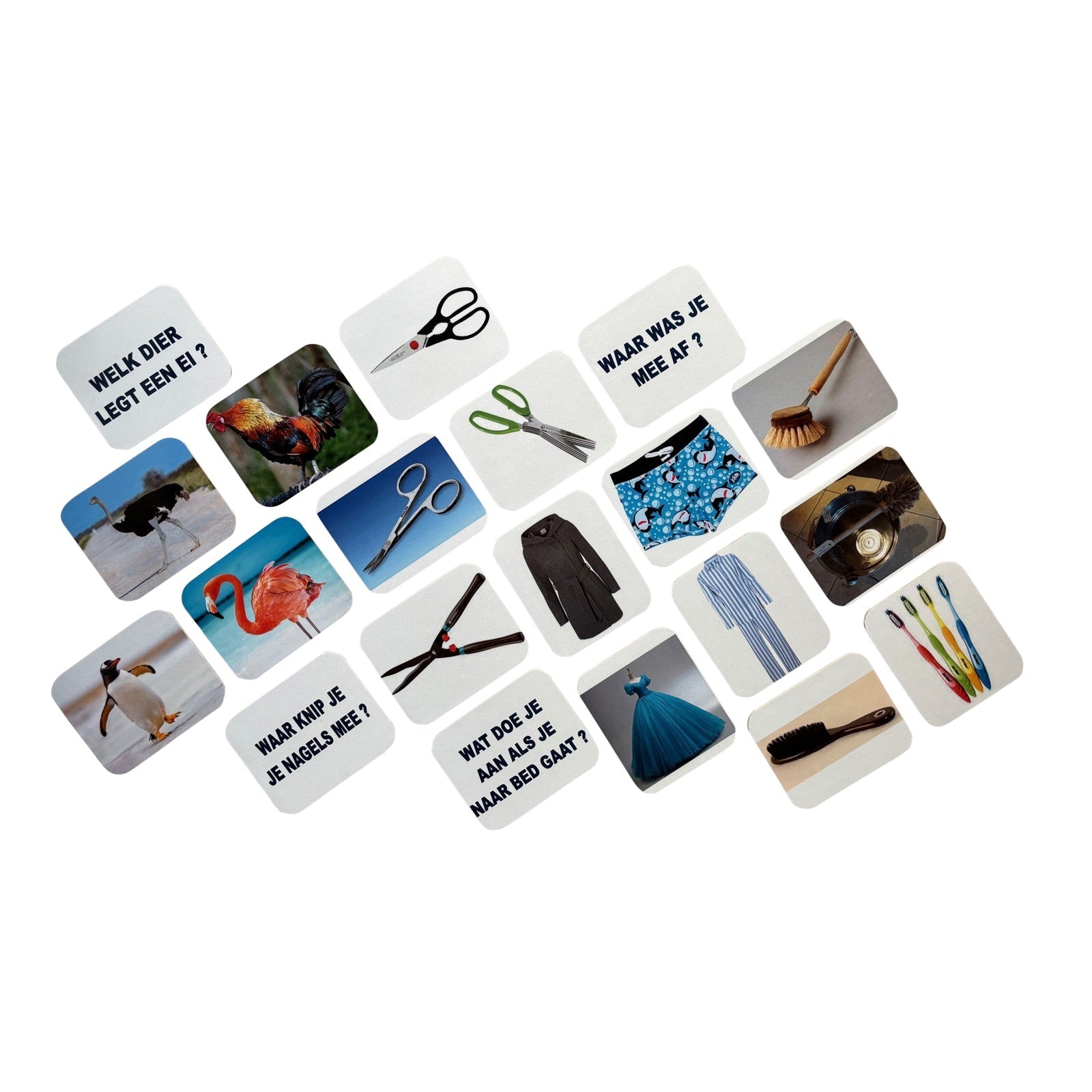Geheugenspel 'Wie Weet Het?' – Stimuleert geheugen en creativiteit, ideaal voor senioren en dementiezorg.