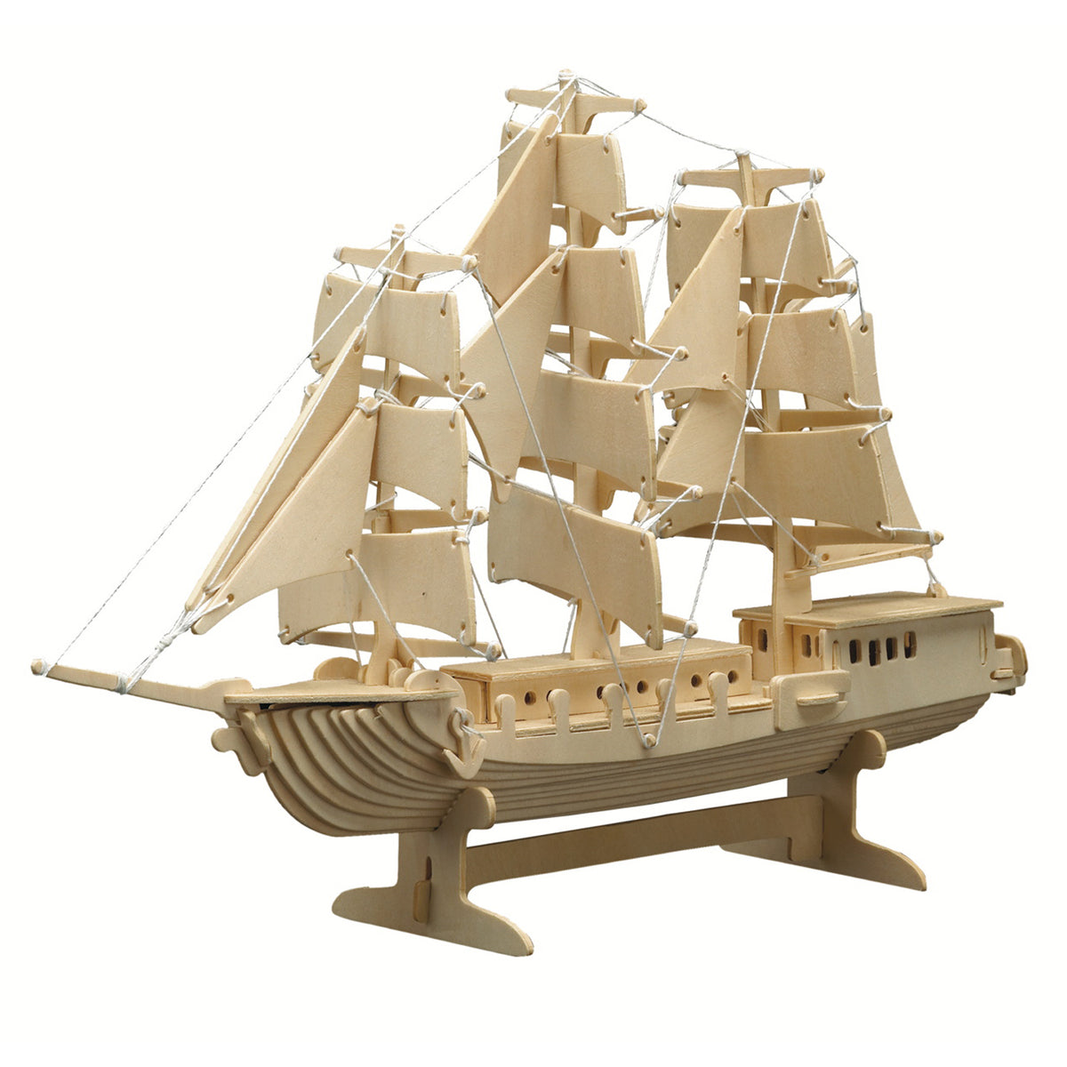 Afbeeelding van het spel Houten Bouwset Zeilschip - Gereedschap niet benodigd, speciaal geselecteerd  voor ouderen met dementie.