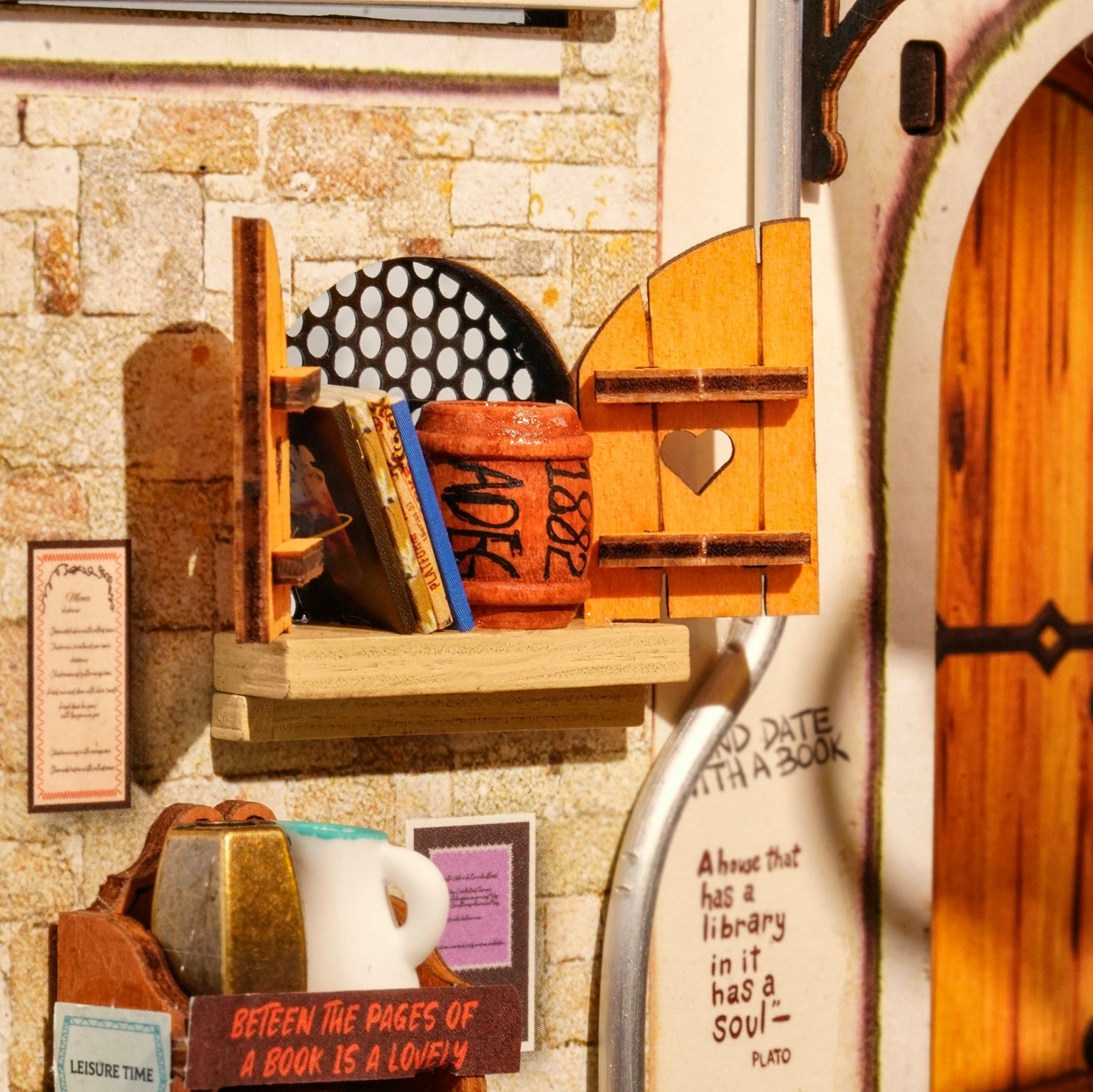 Bouwpakket voor Senioren - 3D Puzzel - Boekwinkel op de hoek