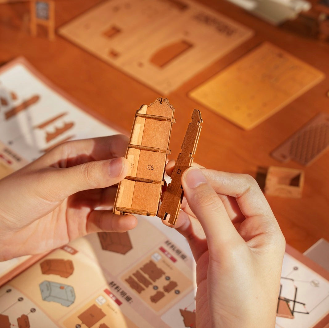 Bouwpakket voor Senioren - 3D Puzzel - Boekwinkel op de hoek