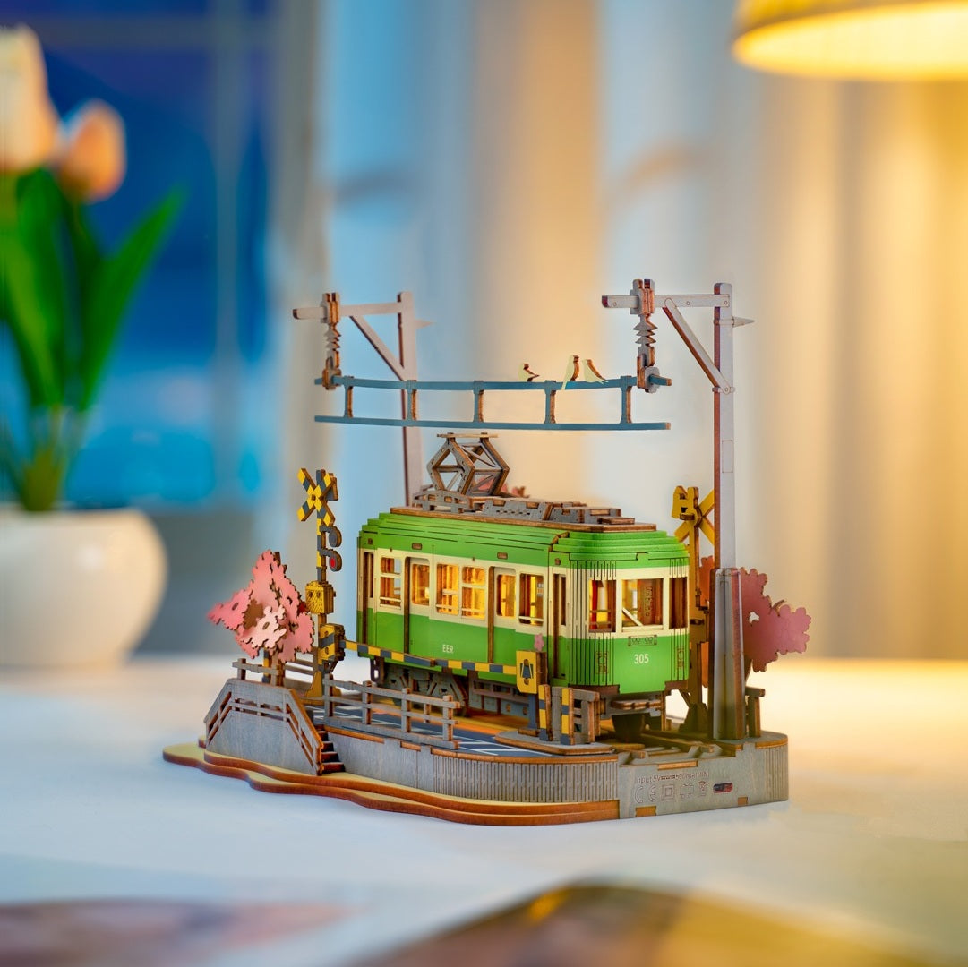 Bouwpakket voor Senioren - 3D Puzzel - Historische Tram