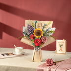 Bouwpakket voor Senioren - 3D Puzzel - Boeket Bloemen