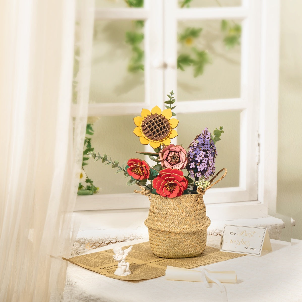 Bouwpakket voor Senioren - 3D Puzzel - Boeket Bloemen