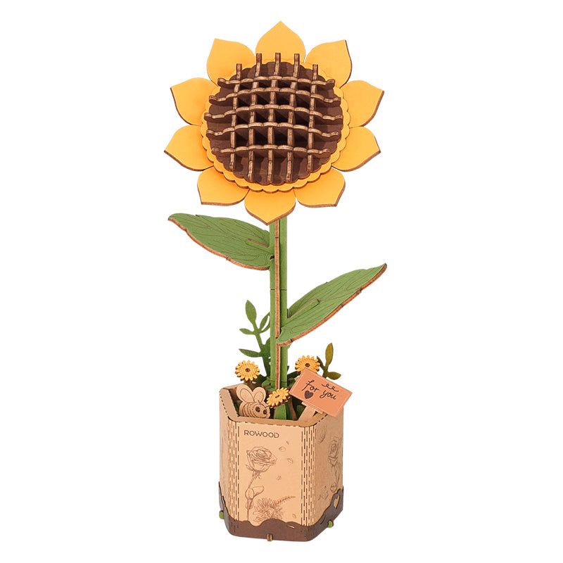 Bouwpakket voor Senioren - 3D Puzzel - Zonnebloem