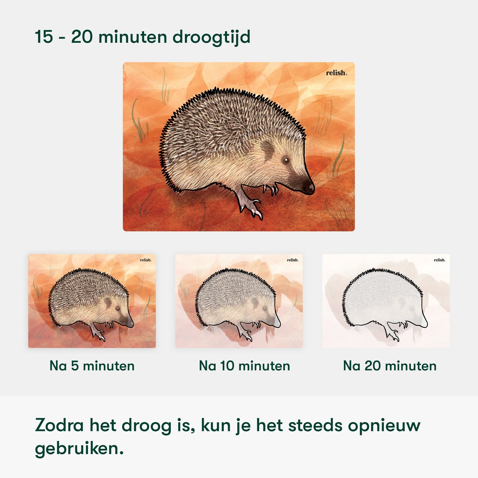 Schilderen met water 'In de tuin'