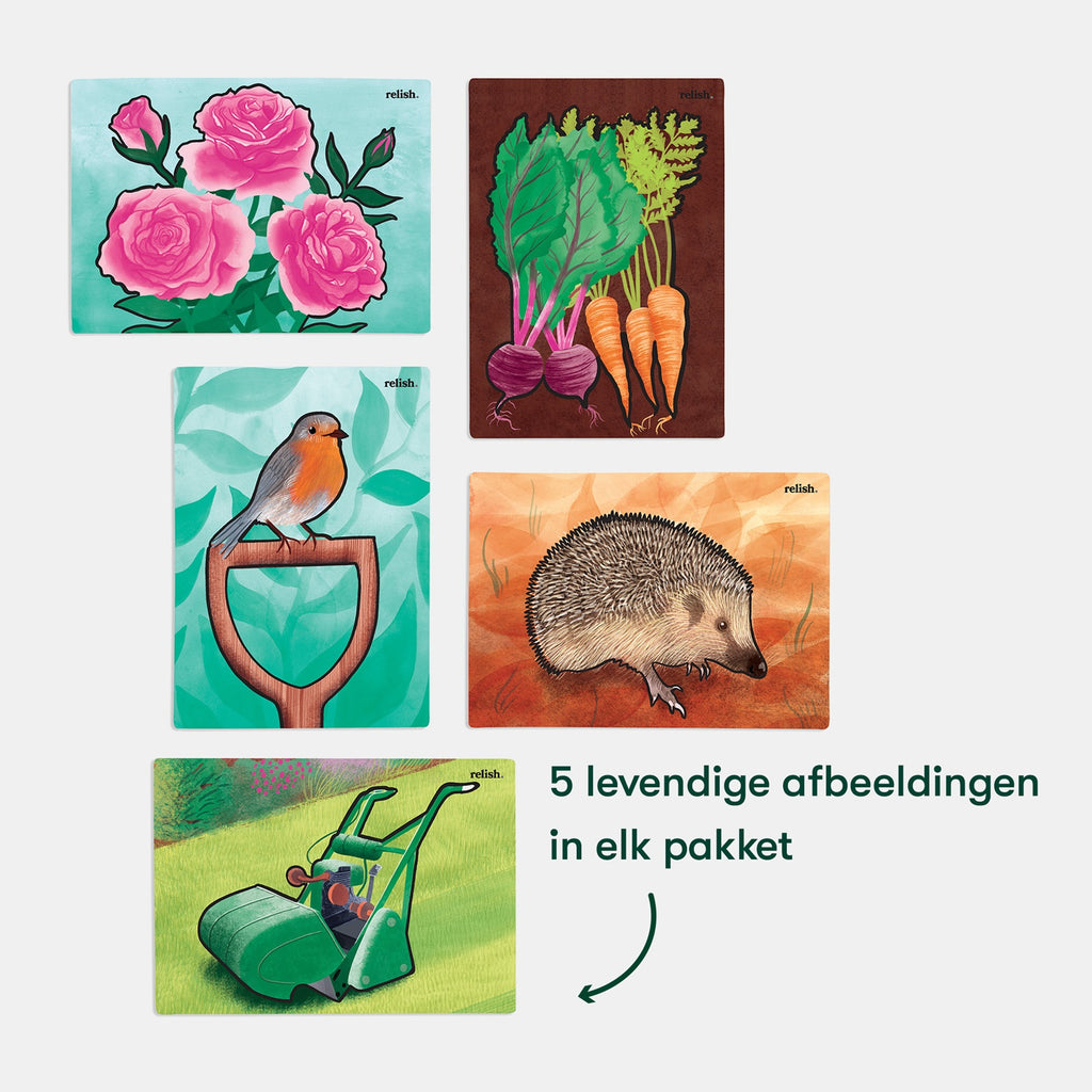 Schilderen met water 'In de tuin'