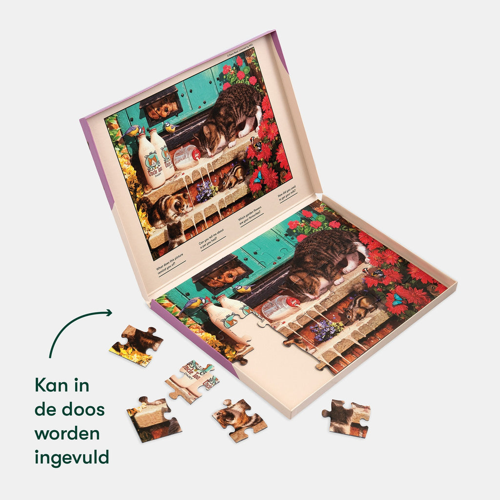 Puzzel - Knoeiende katjes - 35 stukjes