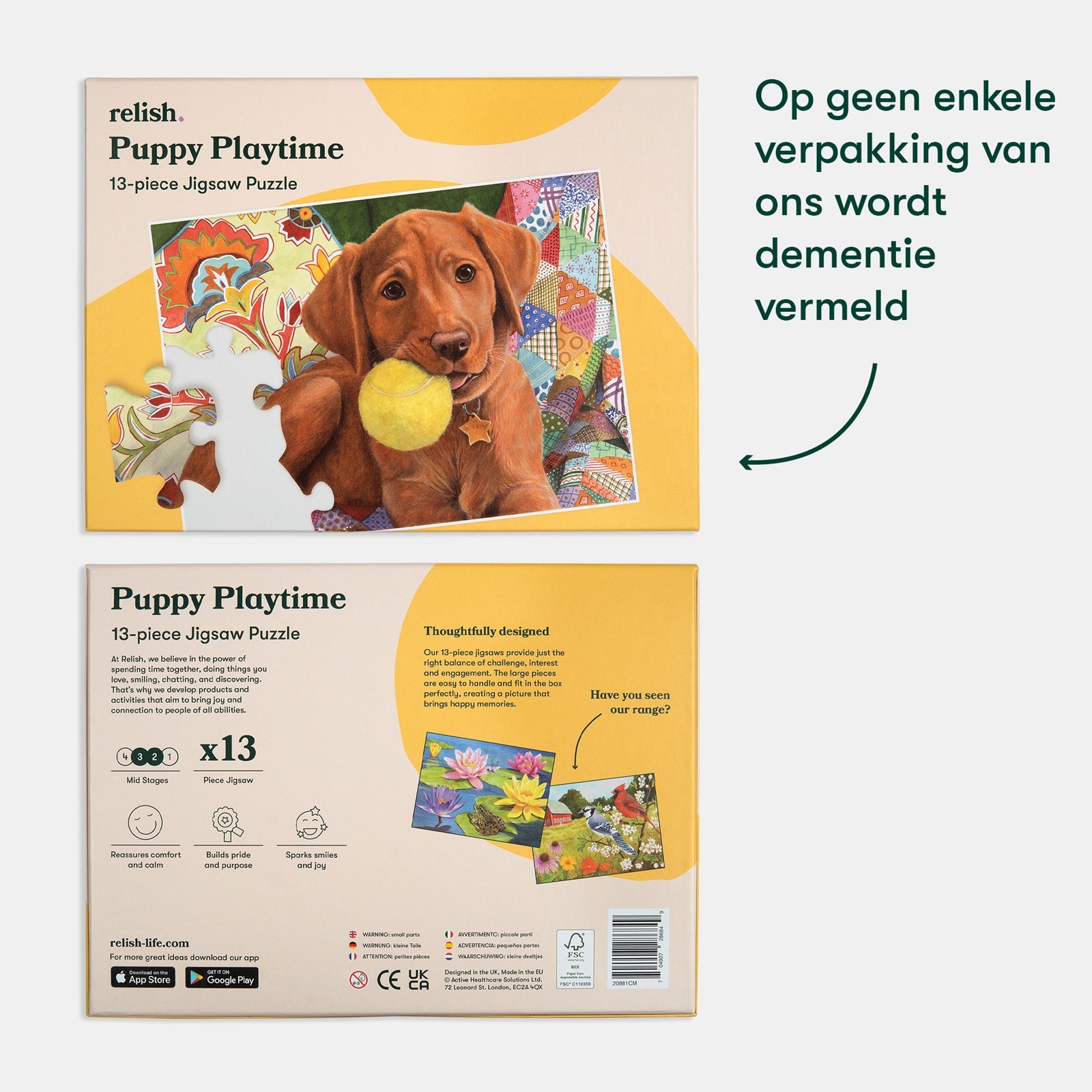 Puzzel - Puppy - 13 stukjes