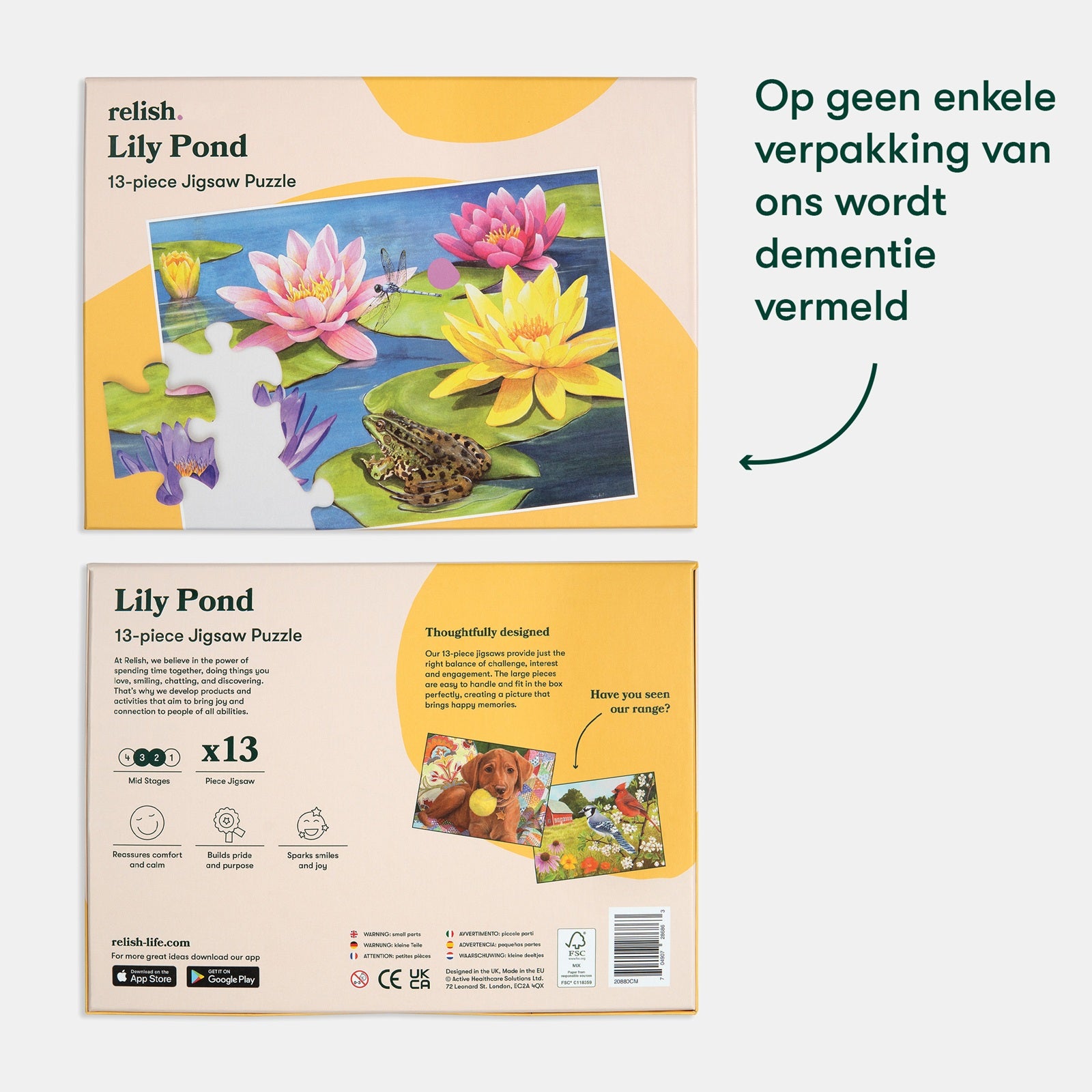 Afbeeelding van het spel Puzzel lily pond, speciaal geselecteerd  voor ouderen met dementie
