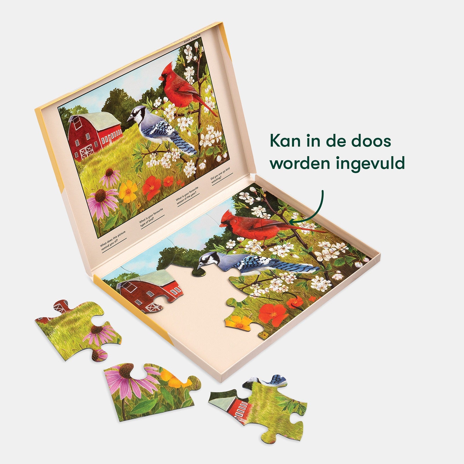 Puzzel - Vogeltjes in de zomer - 13 stukjes