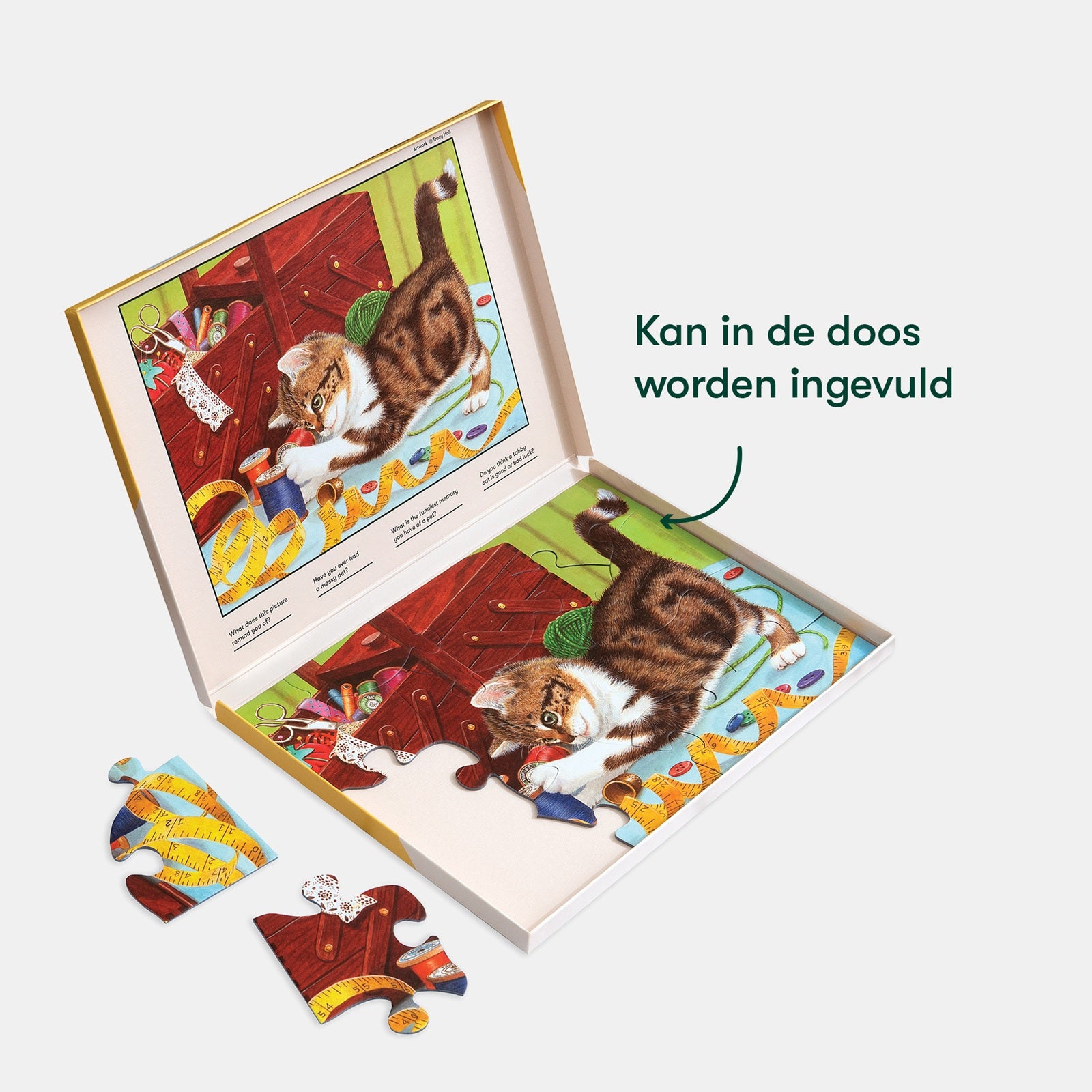 Puzzel - Het leven van een Kitten - 13 stukjes