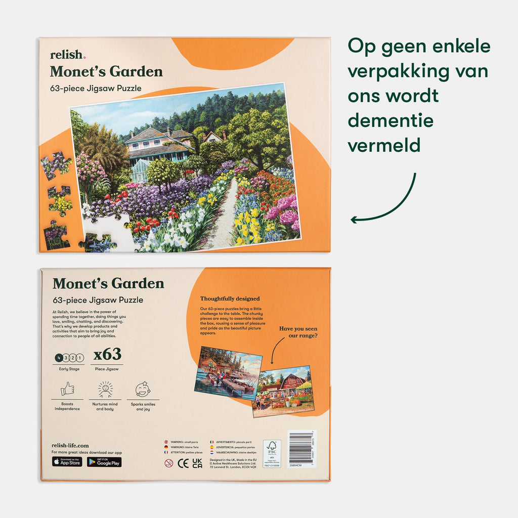 Puzzel - Monet's Garden - 63 stukjes