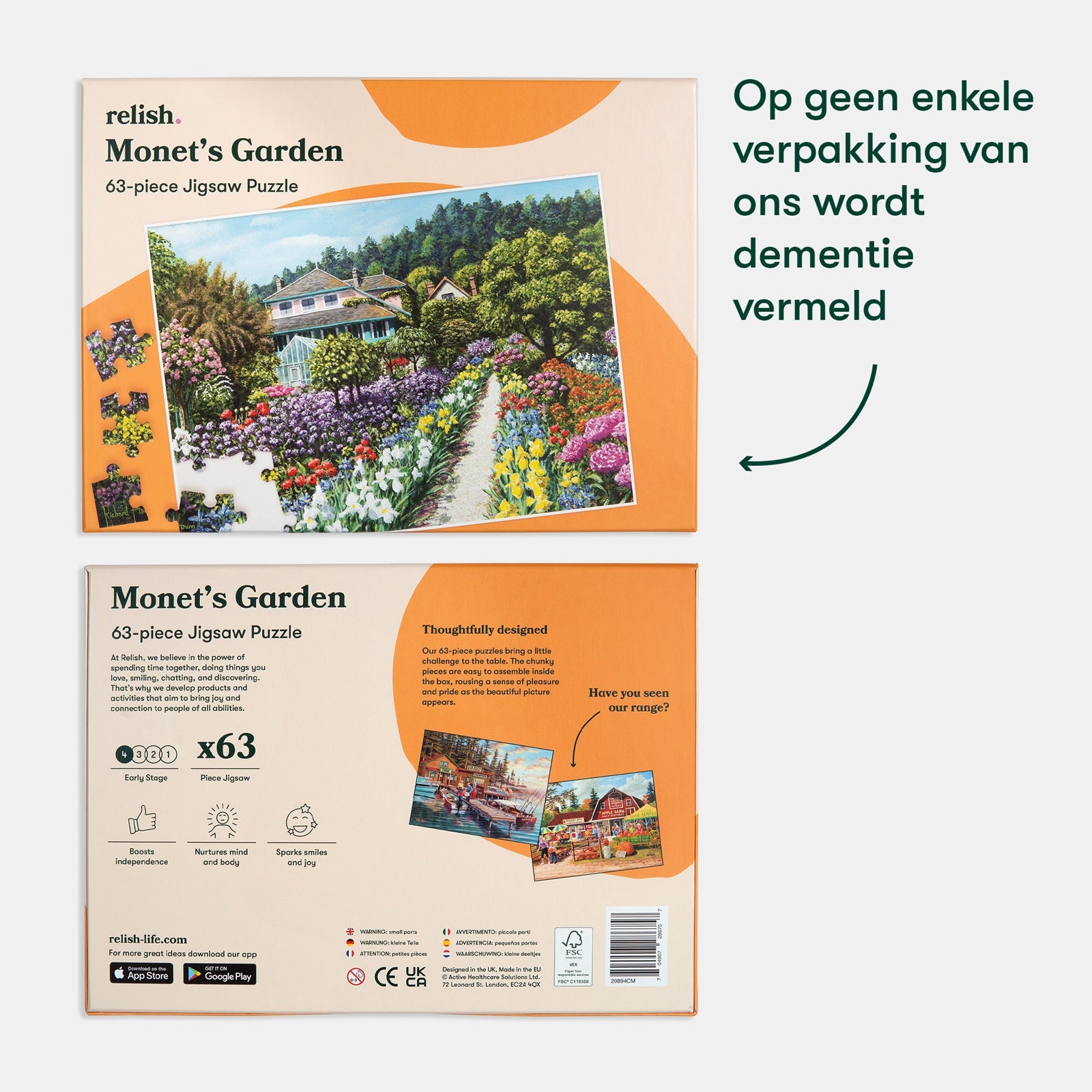 Puzzel - Monet's Garden - 63 stukjes