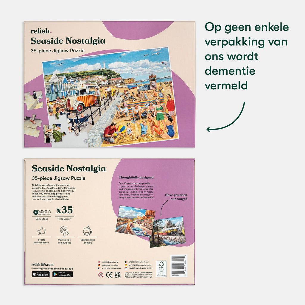 Puzzel - Nostalgie aan de kust - 35 stukjes