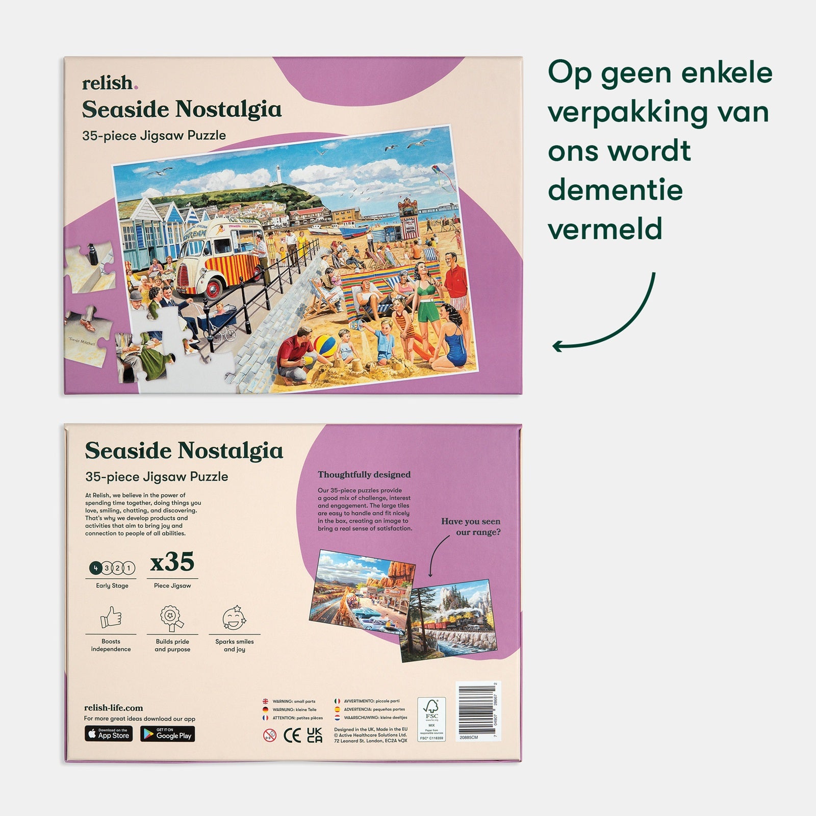 Puzzel - Nostalgie aan de kust - 35 stukjes