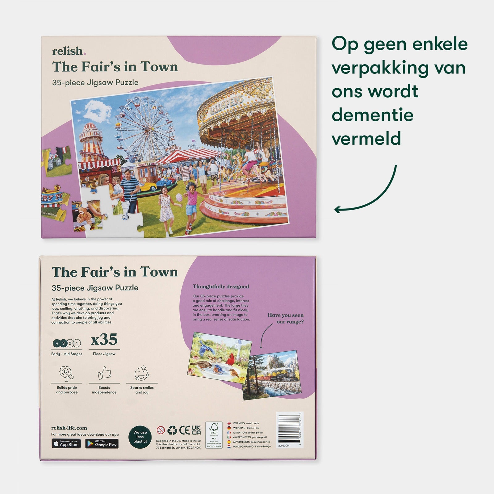 Puzzel - Kermis in de stad - 35 stukjes