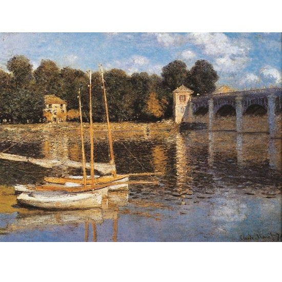 Afbeeelding van het spel Monet Bridge at Argenteuil, speciaal geselecteerd  voor ouderen met dementie.
