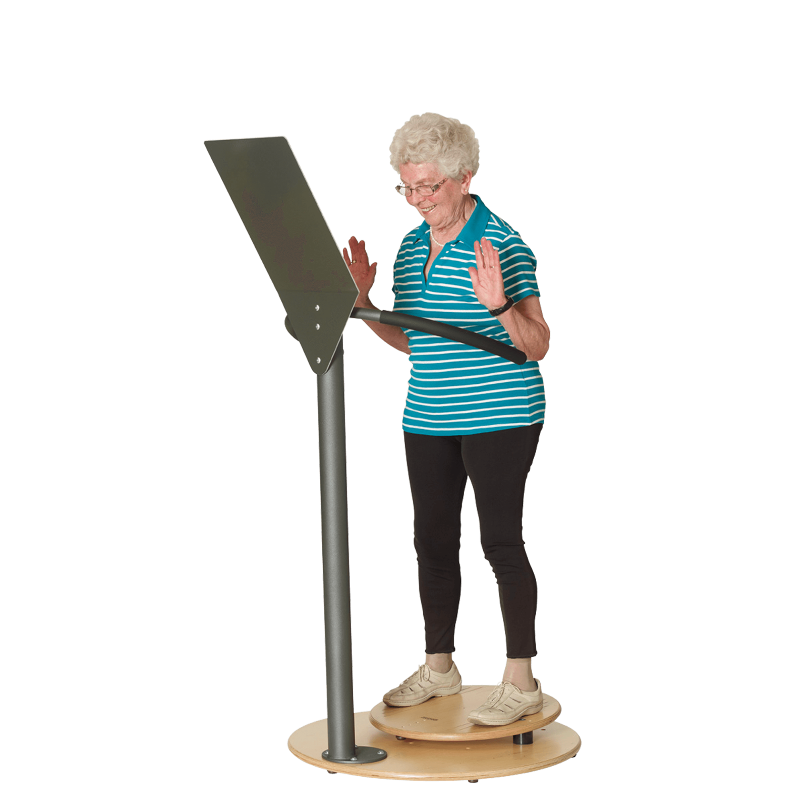 Afbeeelding van het spel Pedalo®-Station 5S-balanswip voorwaarts, speciaal geselecteerd  voor ouderen met dementie.