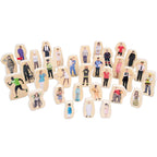 Afbeeelding van het spel Houten blokken - Mensen, speciaal geselecteerd  voor ouderen met dementie.