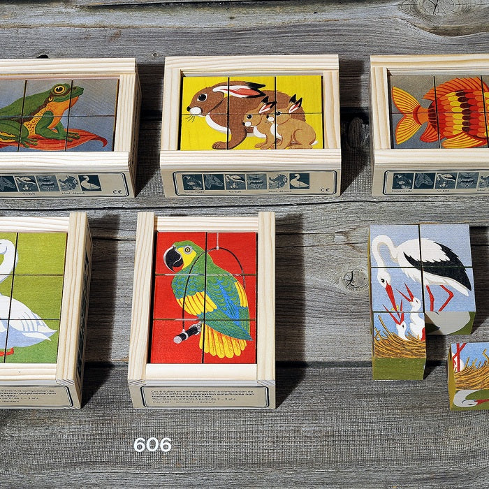 Kubus Puzzel Dieren III (6-delig)