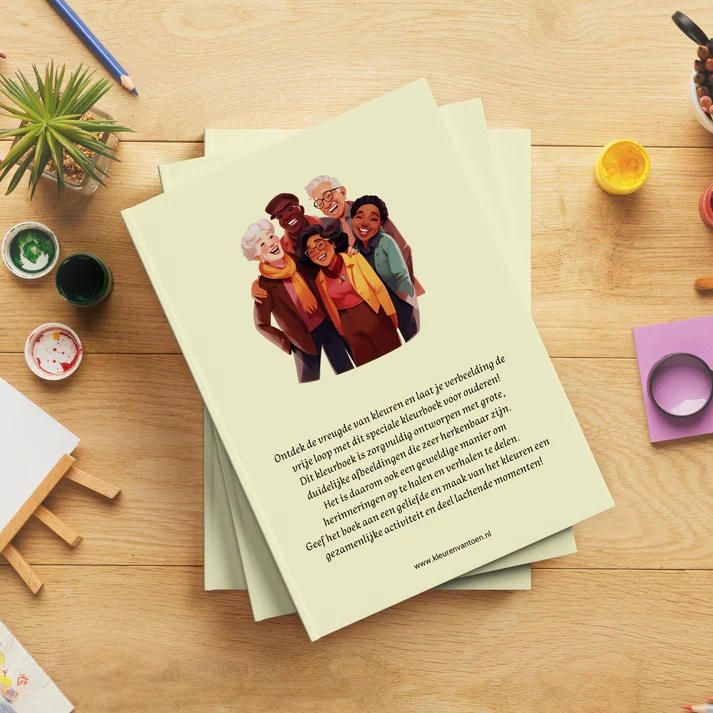 Kleurboek Jaren 30 & 40 – Nostalgisch kleurboek dat ontspanning en herinneringen stimuleert voor senioren.