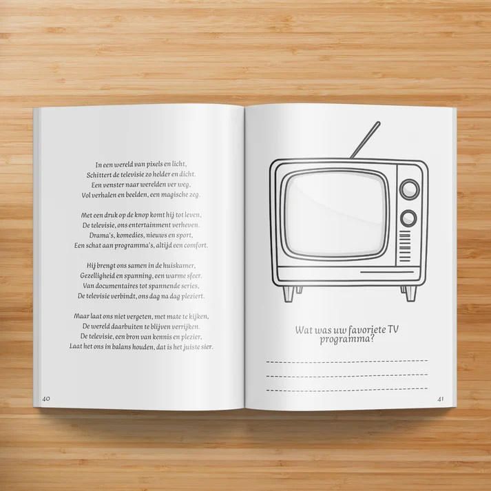 De Jaren 50 & 60 Kleurboek – Nostalgisch kleurboek voor ouderen, stimuleert creativiteit en geheugen bij dementie.