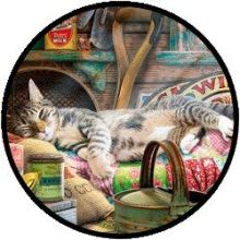 Puzzel - Slapende kat in de schuur (500 XL)