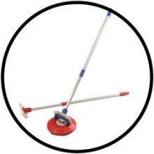 Curling schuifstokken - ideaal voor rolstoelgebruik