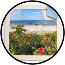 Puzzel Bloemen aan Zee - hout 16 delig