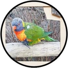 Puzzel Lori - hout 16 delig