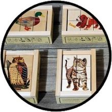 Kubus Puzzel Dieren I (6 delig)