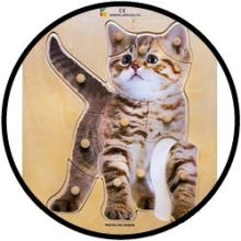 Houten Puzzel Kat